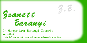 zsanett baranyi business card